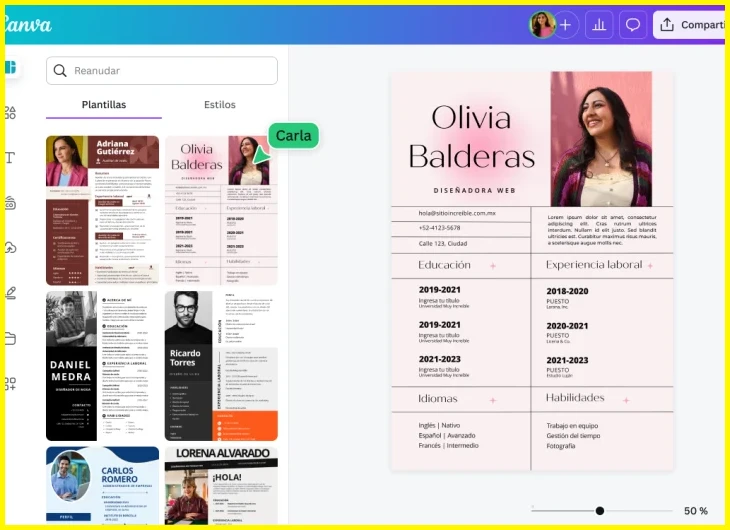 Cómo hacer un CV para postulación fácil y gratuita